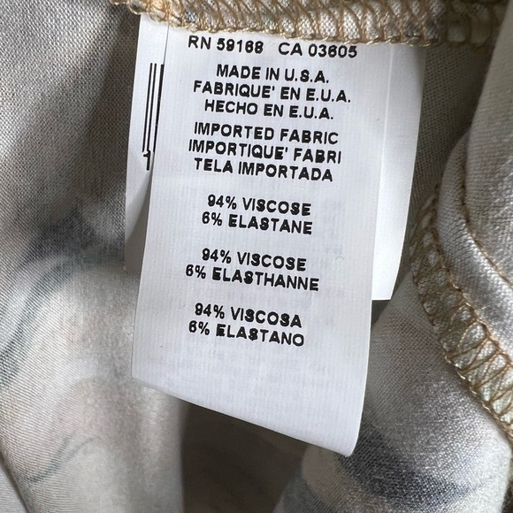 321. NWT Karen Kane Tropical Floral Print Scoop Neck 3/4 Sleeve A-Line Dress 2x - Picture 6 of 9